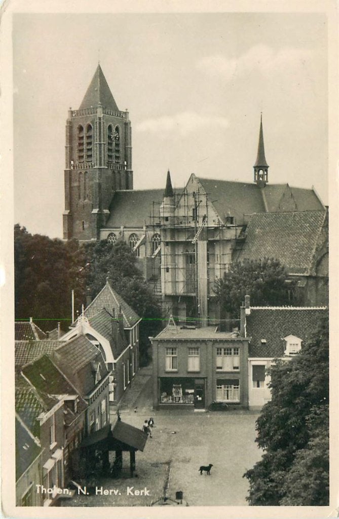 378-388-027 Tholen NH Kerk, Verzenden, Voor 1920, Zeeland