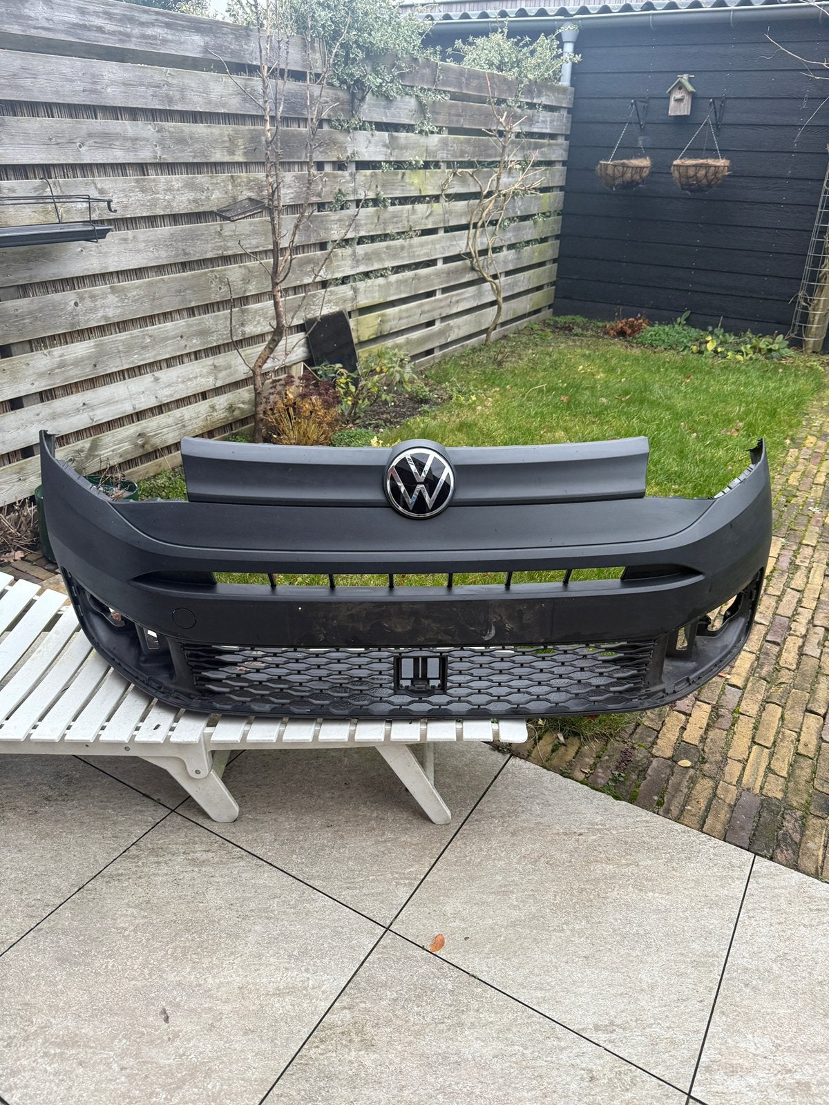 VW Caddy bumper ZGAN 2K78072179B9, Ophalen, Gebruikt, Bumper, Volkswagen