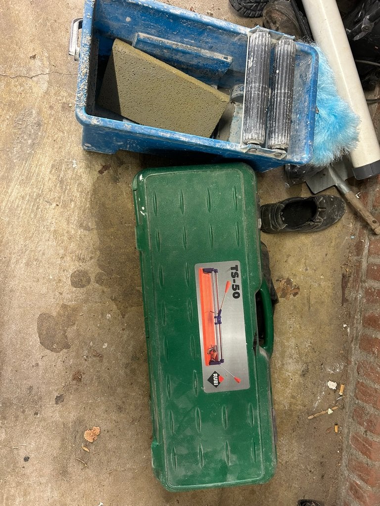 Rubi TS-50 tegelsnijder met gereedschapskist, Ophalen, Gebruikt, Snijgereedschap, Rubi