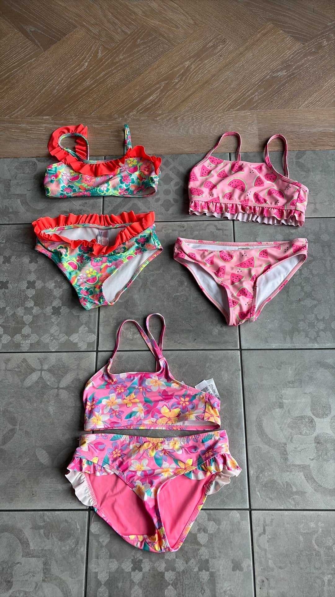 3 meisjes bikini’s 134/140 zwemkleding, Kinderen en Baby's, Kinderkleding | Kinder-zwemkleding, Bikiniset, Meisje, Ophalen of Verzenden