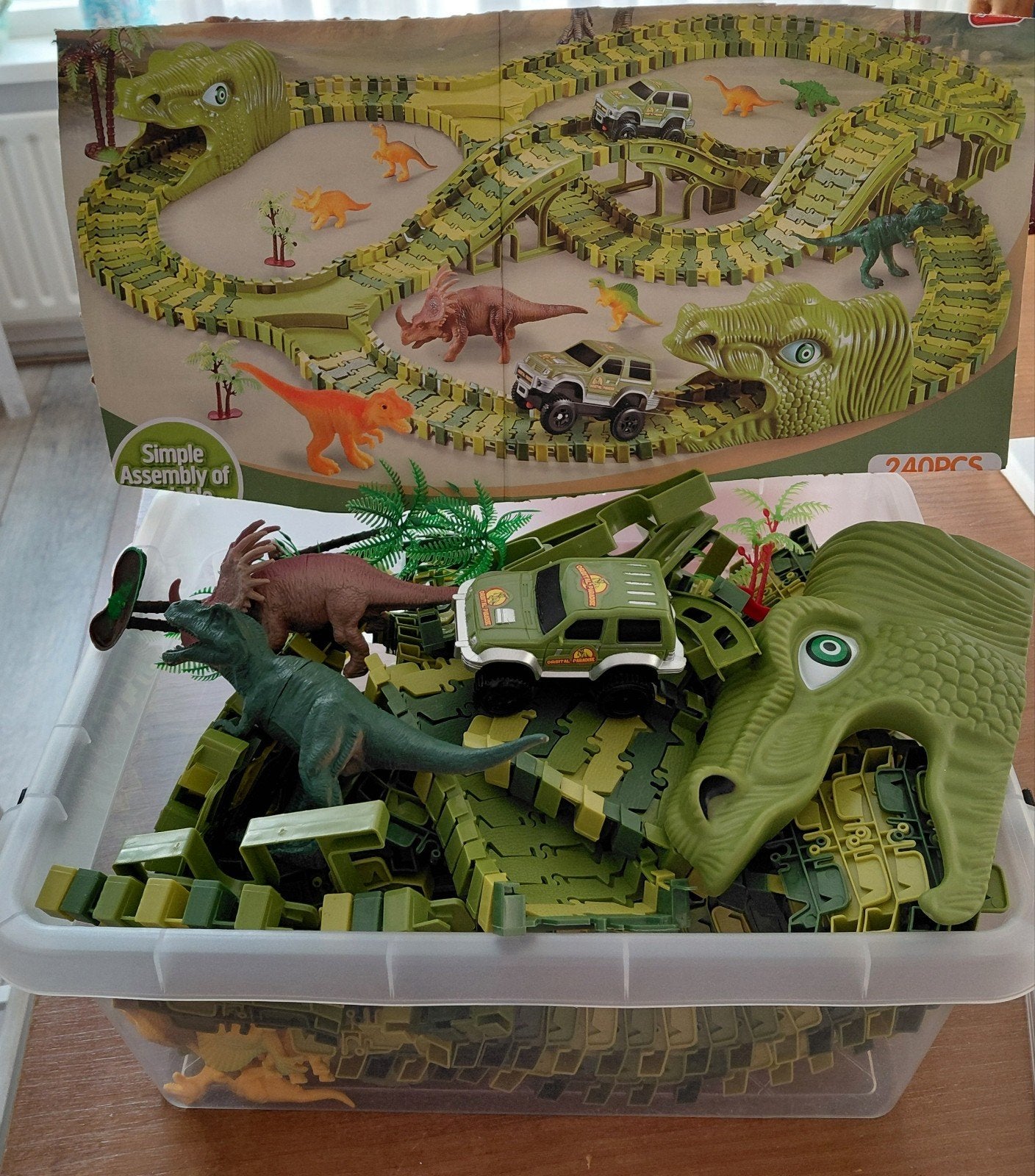 Dino Race Track 240 delen, Zelf te bouwen, Zo goed als nieuw, Overige aandrijving, Ophalen