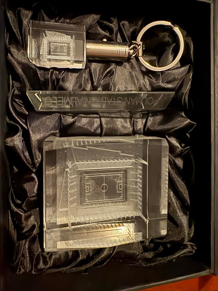 Heracles Almelo Stadion Hologram Kristalglas met Sleutelhang, Ophalen of Verzenden, Nieuw, Overige binnenlandse clubs, Overige typen