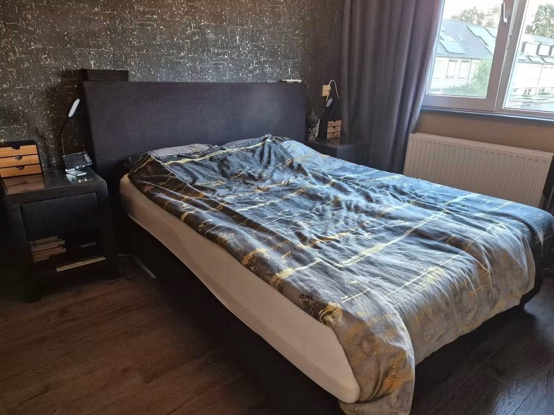 Gratis Swiss Sense boxspring zonder matrassen 160 x 200 cm, Ophalen, Gebruikt, Tweepersoons