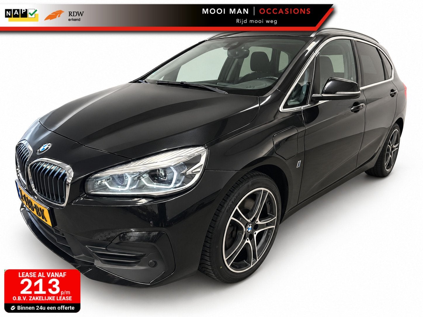 BMW 2-serie Active Tourer 225xe iPerformance High Executive, Auto's, Automaat, Euro 6, Zwart, Leder