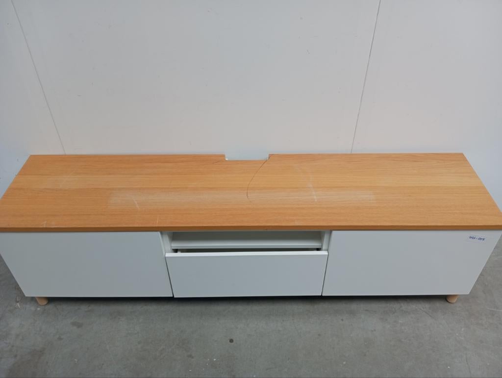 Tv meubel hoogland wit, Ophalen, N.v.t, N.v.t, 25 tot 50 cm