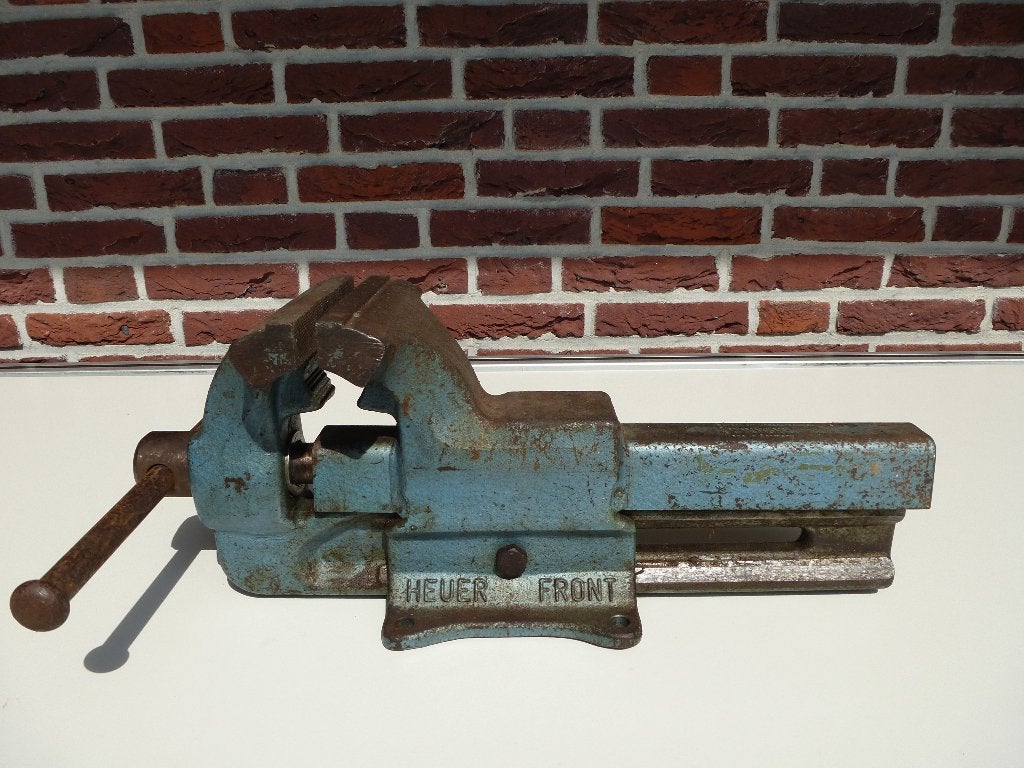 Heuer front parallel-bankschroef | topmerk Brockhaus Heuer, Ophalen of Verzenden, Zo goed als nieuw