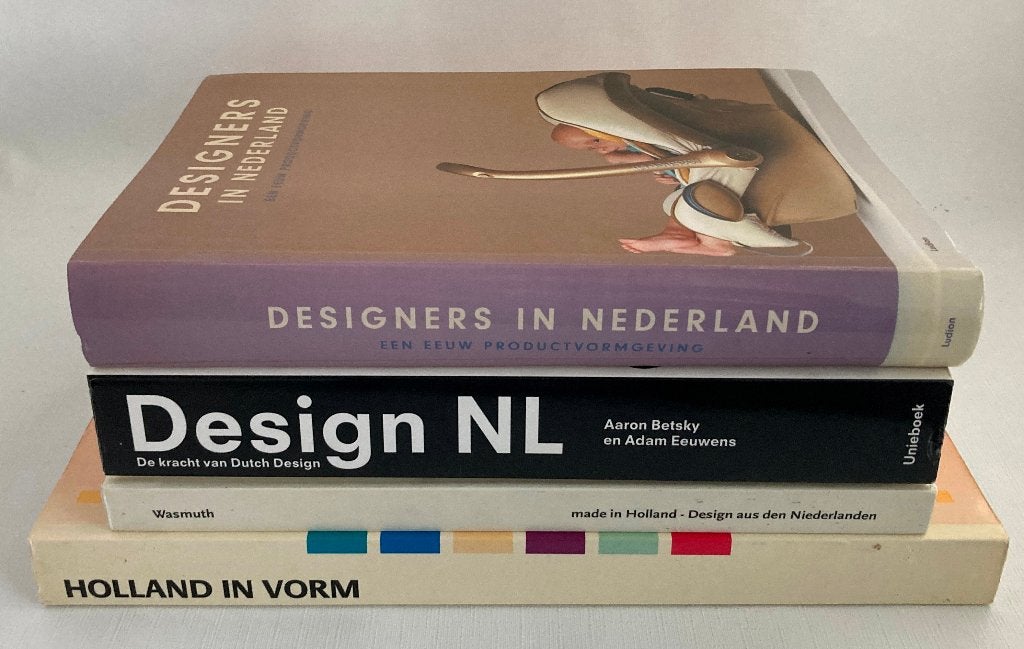 Vier boeken over Dutch design, Gelezen, Verzenden, Meerdere auteurs, Overige onderwerpen