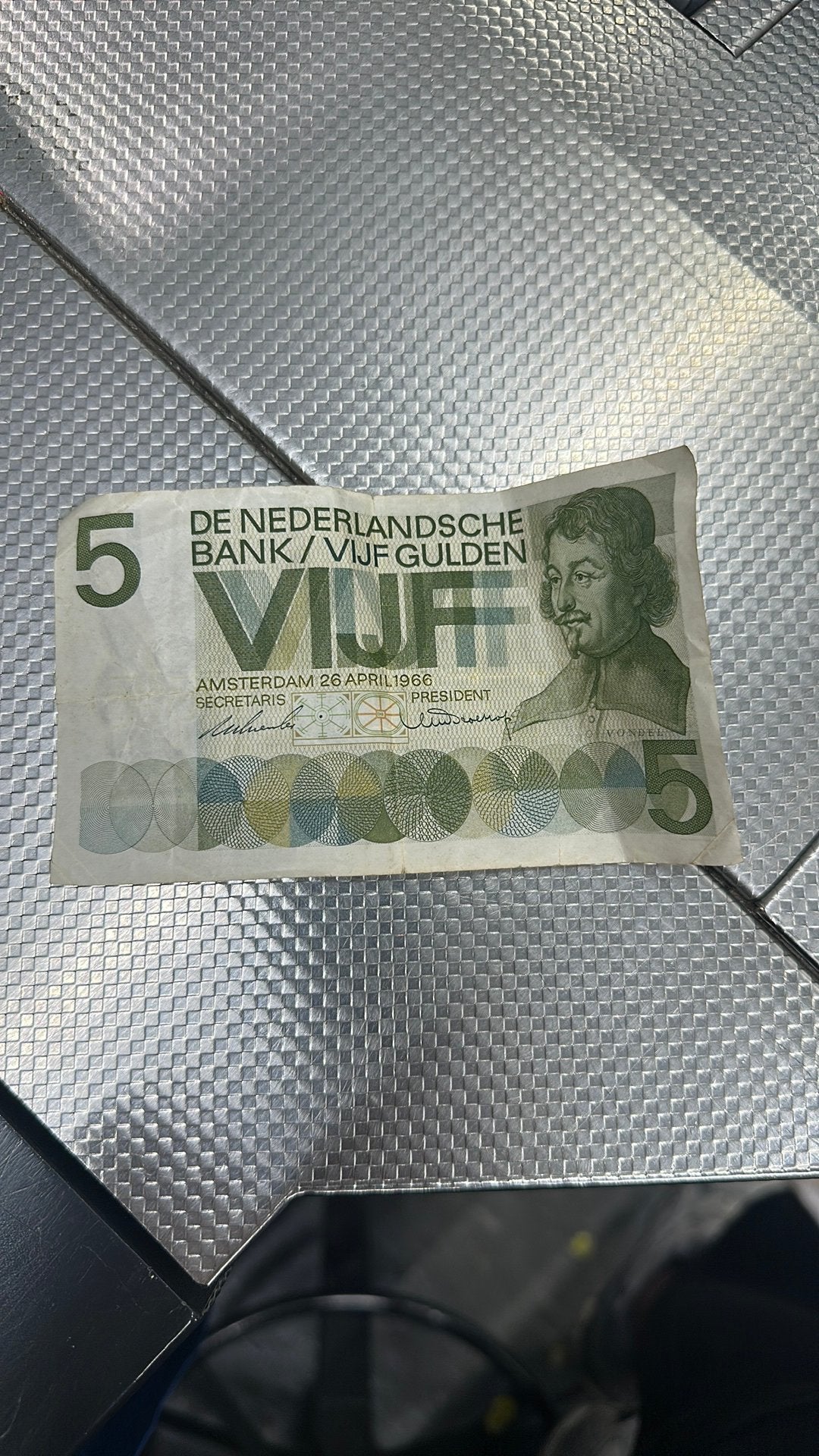 5 gulden, Verzenden, 5 gulden