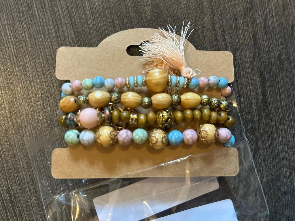 Ibiza armbandjes, Ophalen of Verzenden, Nieuw, Zilver, Met bedels of kralen