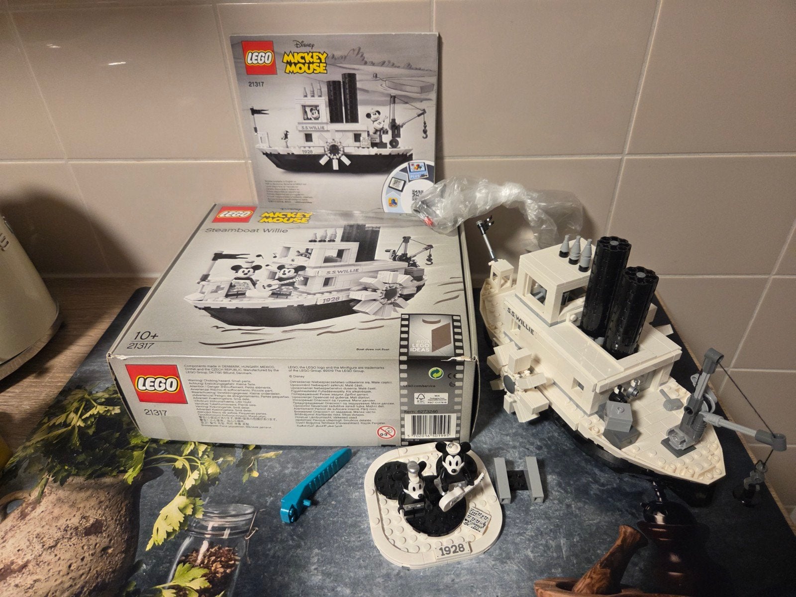 Steamboat Willie 21317, Kinderen en Baby's, Speelgoed | Duplo en Lego, Ophalen, Lego, Zo goed als nieuw, Complete set