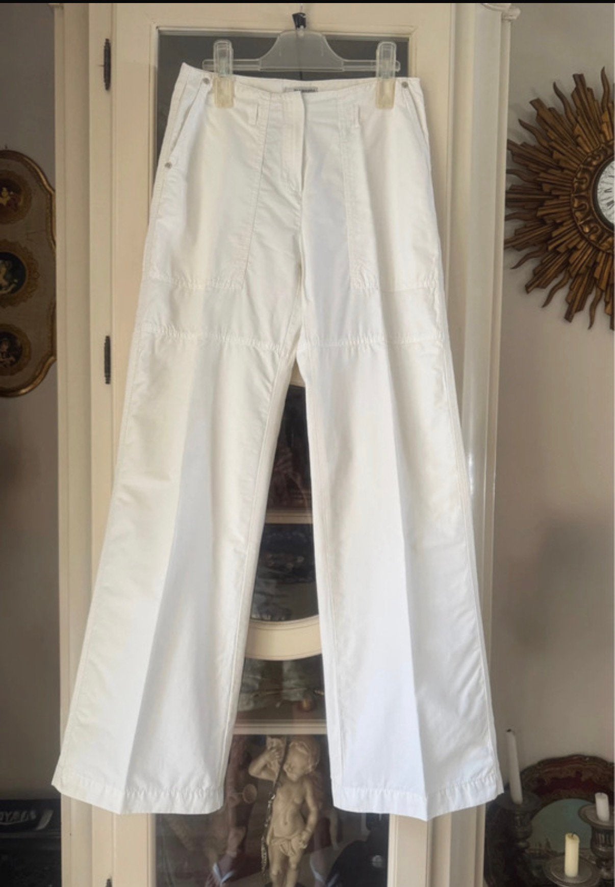 Mooie witte Bandolera pantalon broek maat 36, Kleding | Dames, Wit, Ophalen of Verzenden, Zo goed als nieuw, Maat 36 (S)