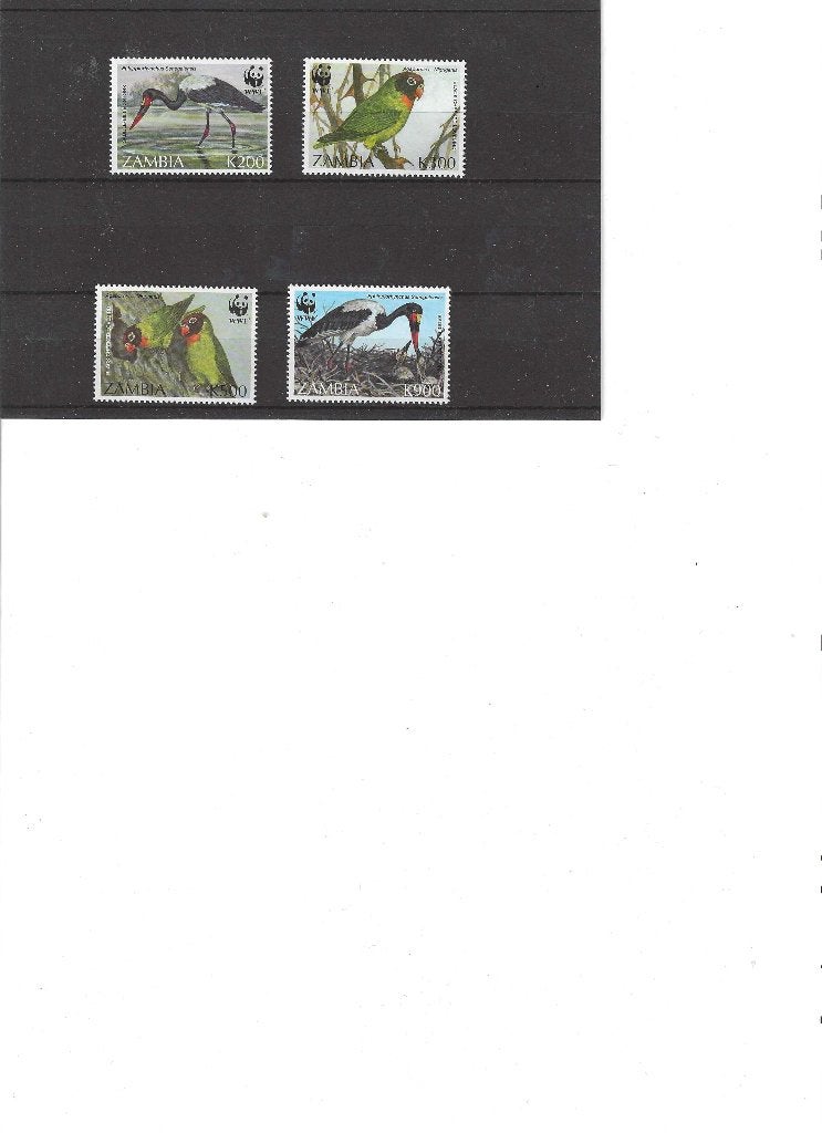 Mi 656-659 Vogels. Zambia. Postfris, Ophalen of Verzenden, Postfris, Dier of Natuur