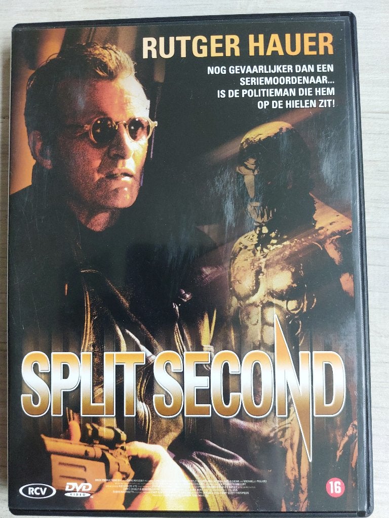 DVD Split Second (1992) Rutger Hauer (zeldzame film), Ophalen, Engels, Vanaf 16 jaar, Nederlands