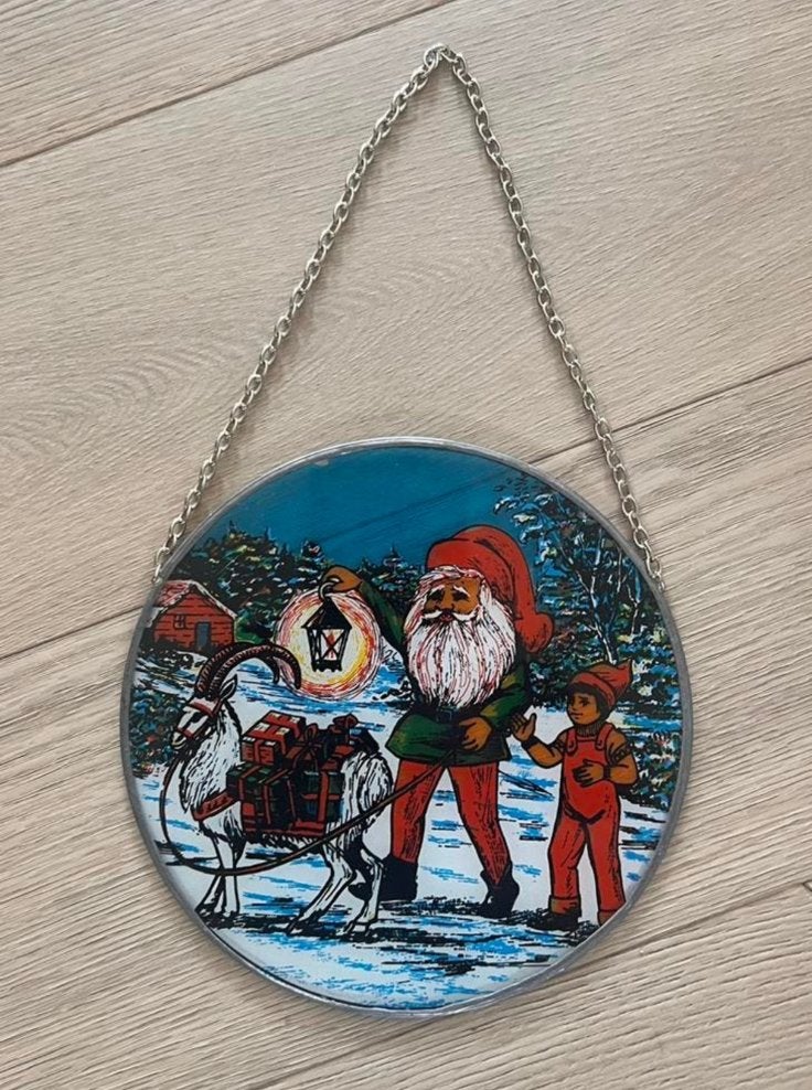 Vintage Scandinavische raamhanger…kerstdecoratie, Ophalen of Verzenden