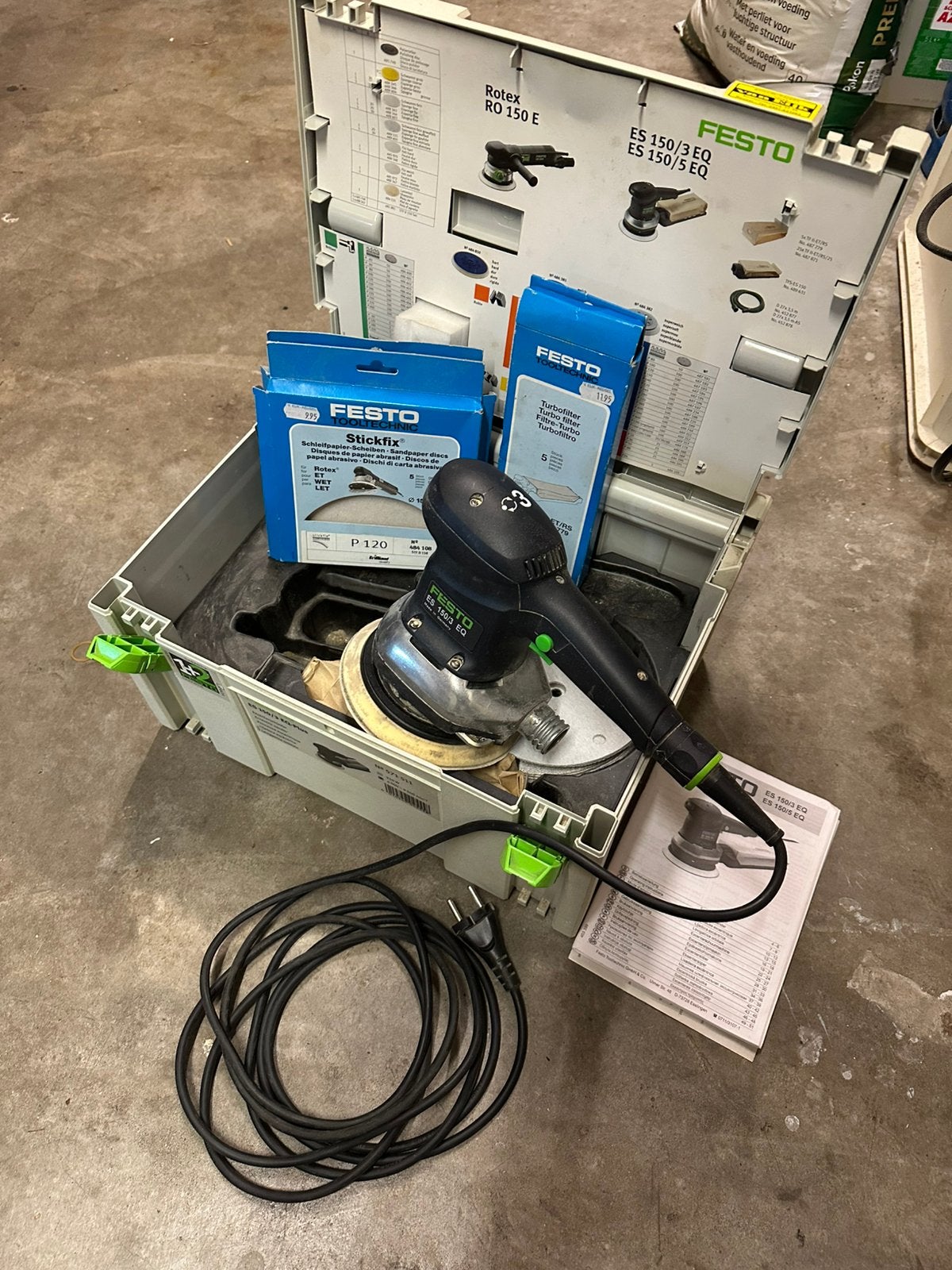 Te Koop festool schuurmachine excentrisch met toebehoren, Ophalen, Zo goed als nieuw, Minder dan 600 watt, Vlakschuurmachine