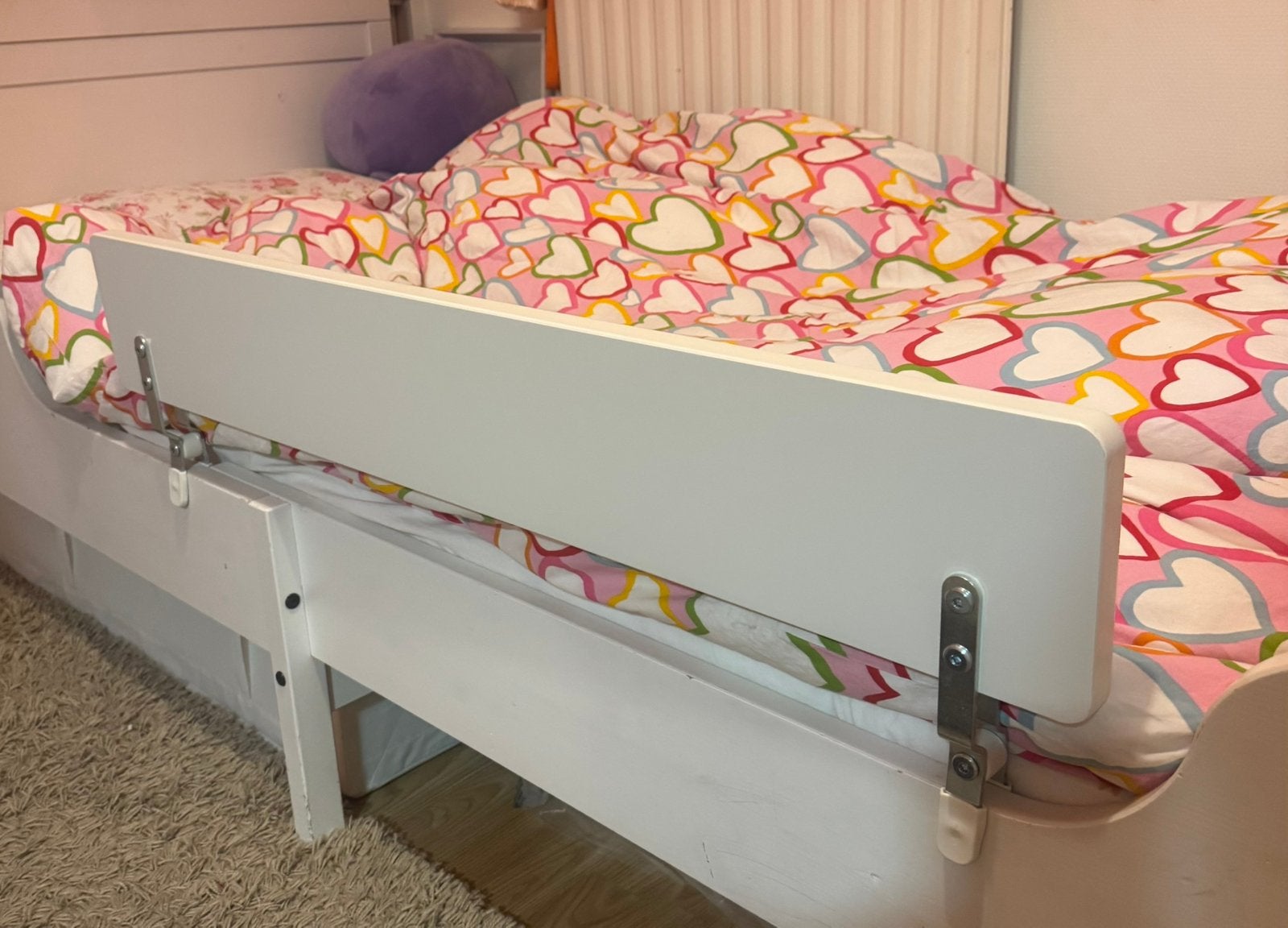 Bedhekje zijsteun,wit, Ophalen of Verzenden, Zo goed als nieuw, Minder dan 140 cm, Minder dan 70 cm
