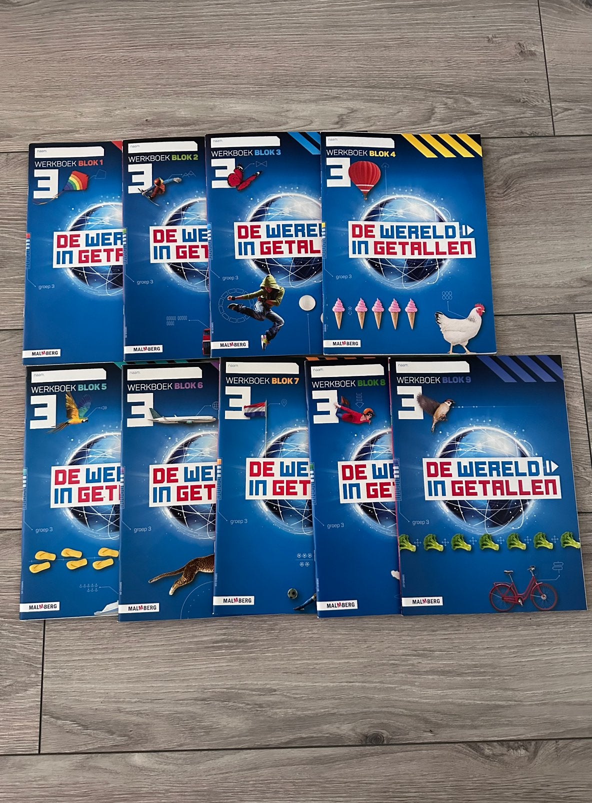 Groep 3 Wereld in getallen rekenen werkboeken compleet, Ophalen of Verzenden, Zo goed als nieuw, Overige niveaus, Overige vakken