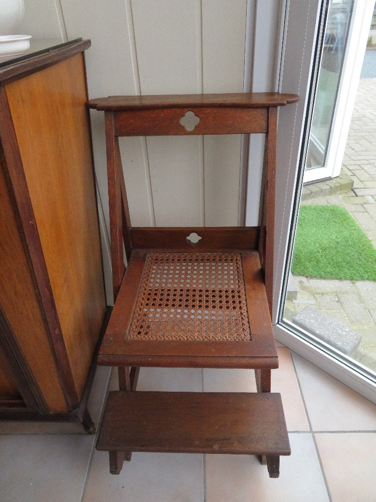 Antieke eiken bidstoel, Ophalen