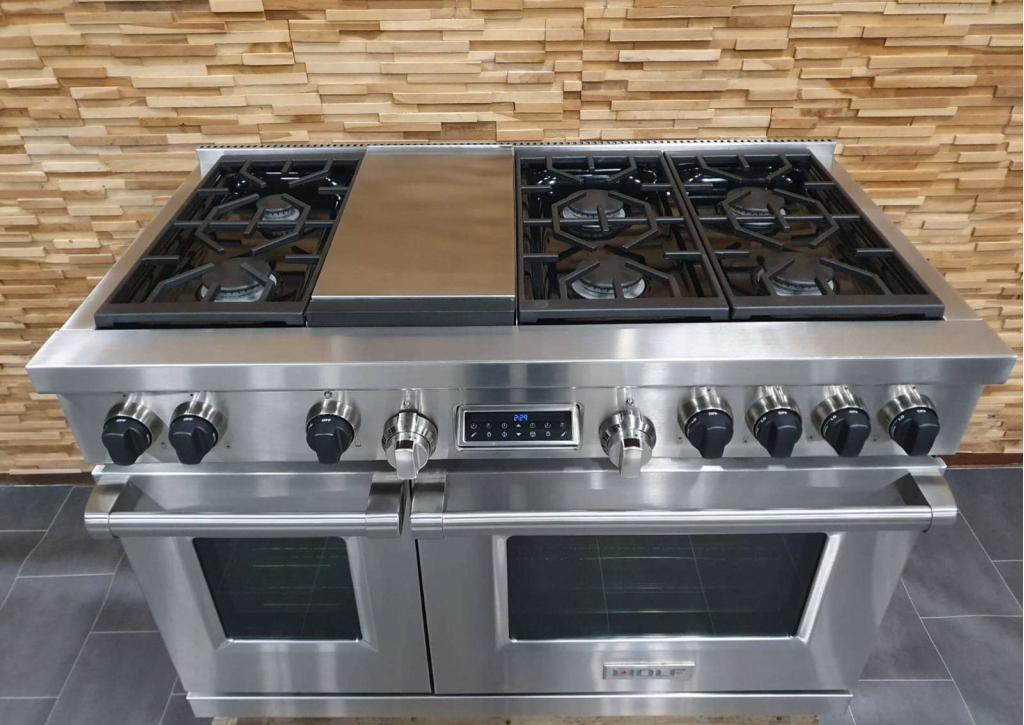 🔥Luxe Wolf Fornuis 120cm rvs 2 elektrische ovens Teppanyaki, Niet ingevuld, 60 cm of meer, Niet ingevuld, Ophalen of Verzenden