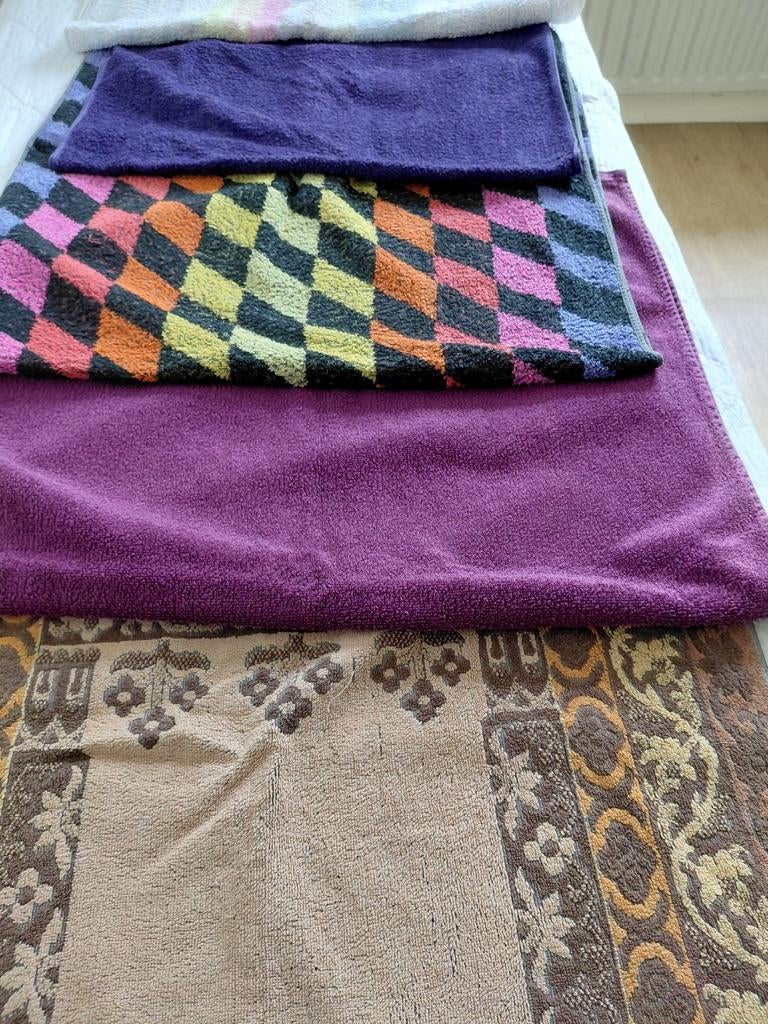 Vintage badlakens diverse kleuren/motieven, Ophalen of Verzenden, Gebruikt
