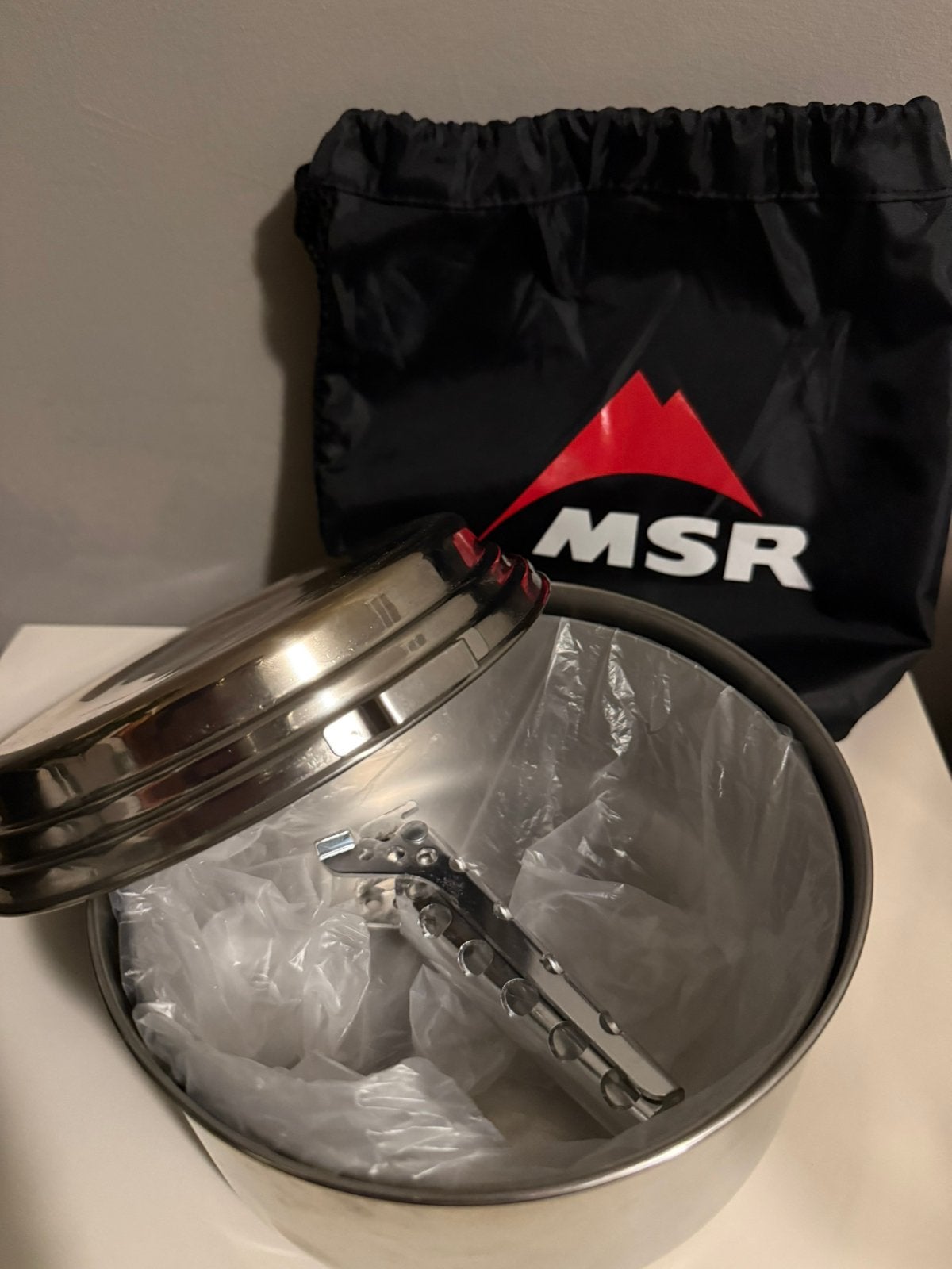 MSR Alpine 2 Pot Set – Onverwoestbare RVS Camping Pannenset, Caravans en Kamperen, Ophalen of Verzenden, Zo goed als nieuw
