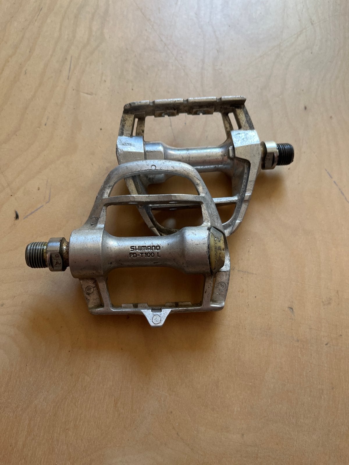 Shimano PD-T100 pedalen - Gebruikt, Gebruikt, Aluminium, Stadsfiets, Ophalen
