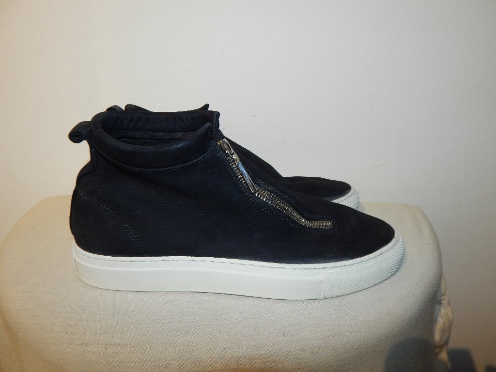 Diemme enkel hoge sneakers laarsjes schuine rits ZGAN 40, Kleding | Heren, Verzenden, Zwart, Boots, Zo goed als nieuw
