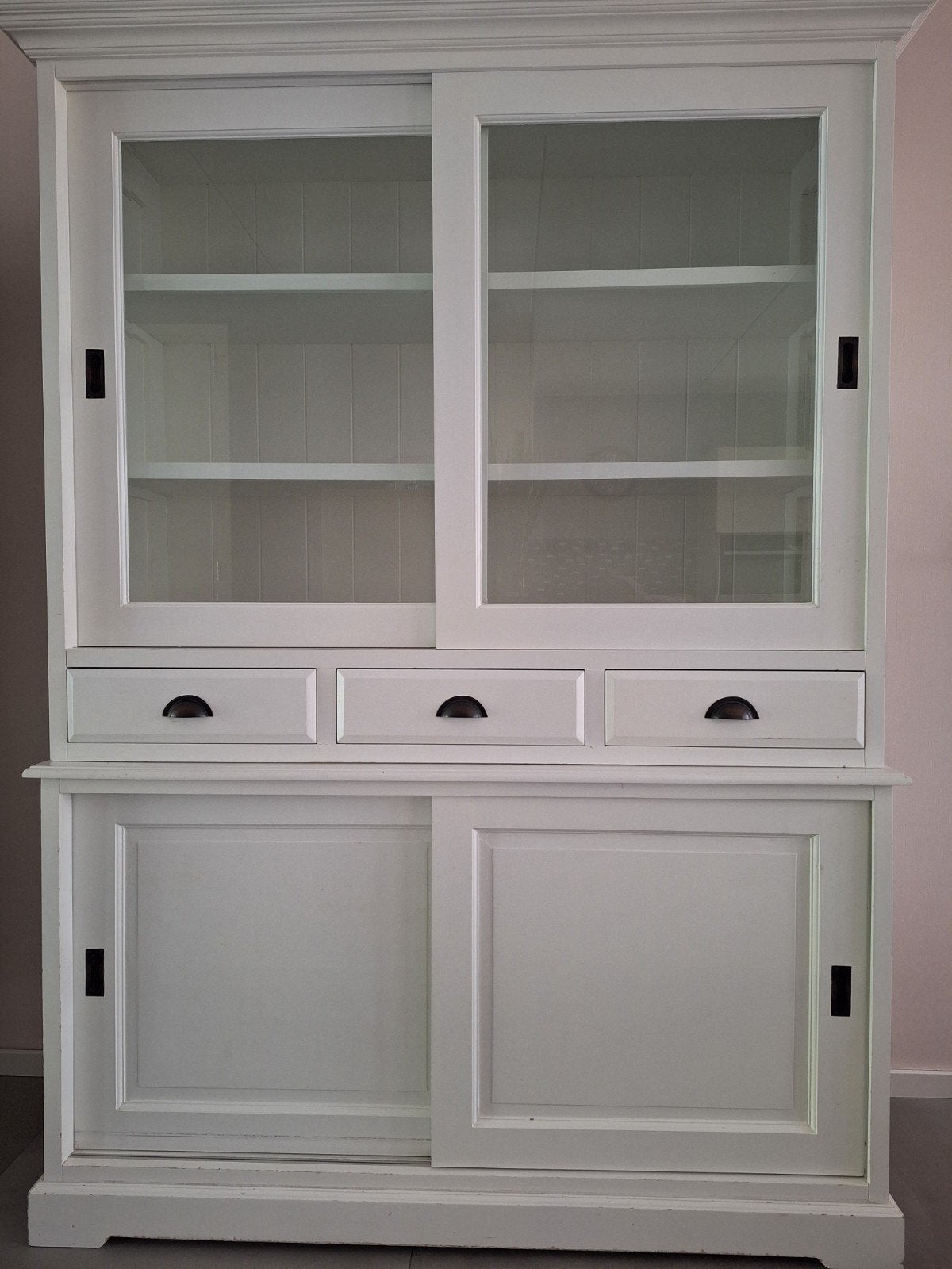 Witte buffetkast, Gebruikt, 100 tot 150 cm, 200 cm of meer, Met lade(s)