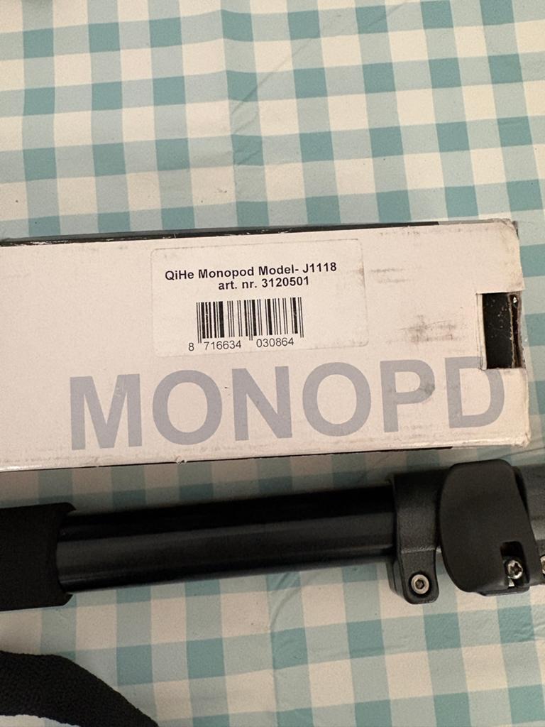 QiHe Monopod Model- J1118 - Nieuwstaat Eenpoot Statief, Eenpoot, Nieuw, Ophalen of Verzenden, 150 tot 175 cm