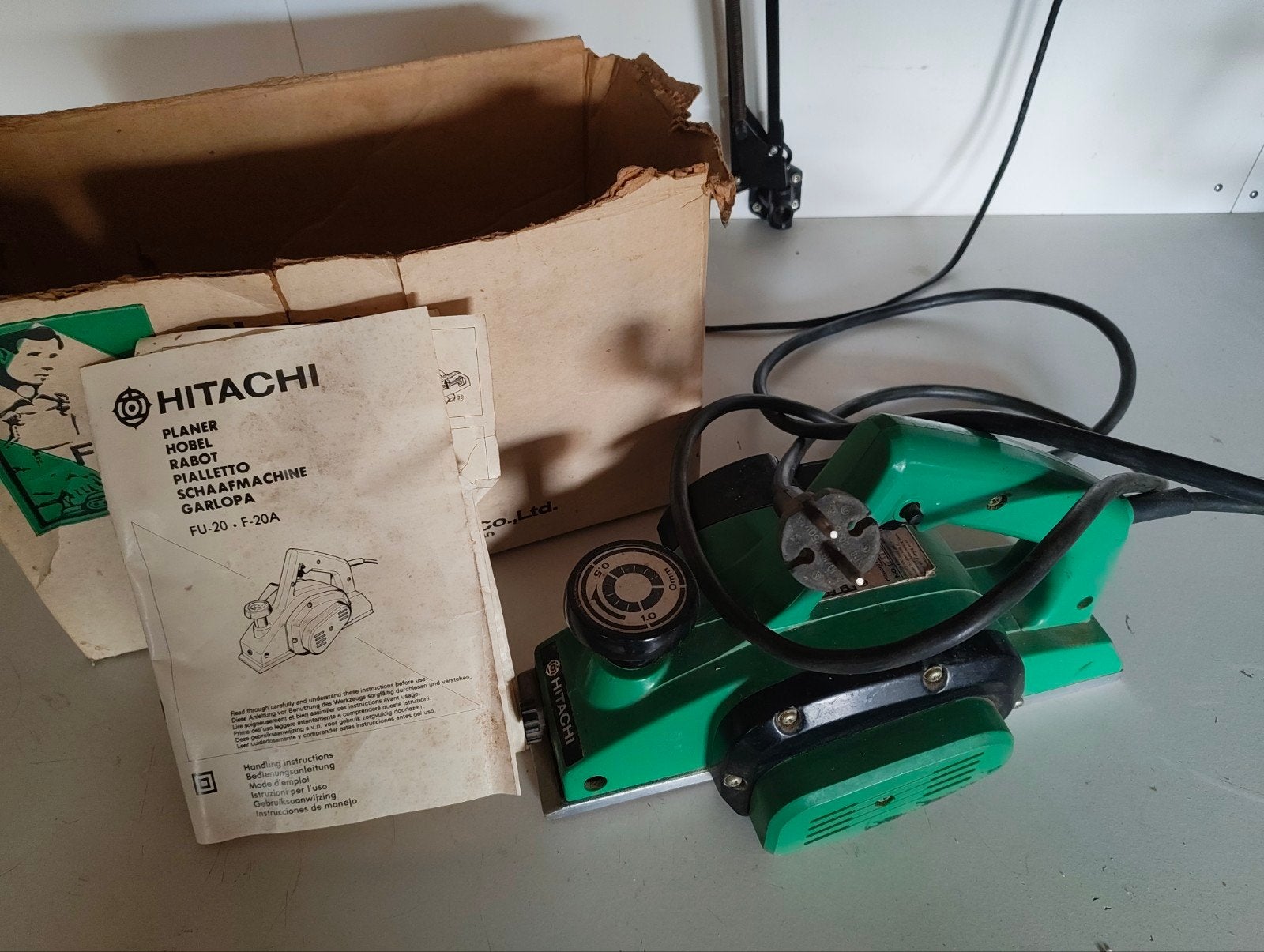 Hitachi F-20A Schaafmachine - Vintage Elektrische Schaaf, Doe-het-zelf en Verbouw, Ophalen of Verzenden, Gebruikt, Elektrisch