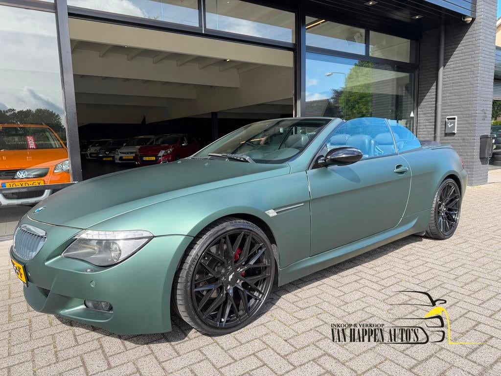 BMW 6-serie Cabrio 630i High Executive / apk 5-2027, Automaat, Achterwielaandrijving, Gebruikt, Zwart