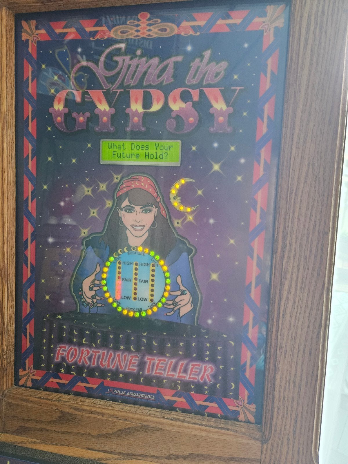 Vintage Gina the Gypsy Fortune Teller Machine, Ophalen, Zo goed als nieuw