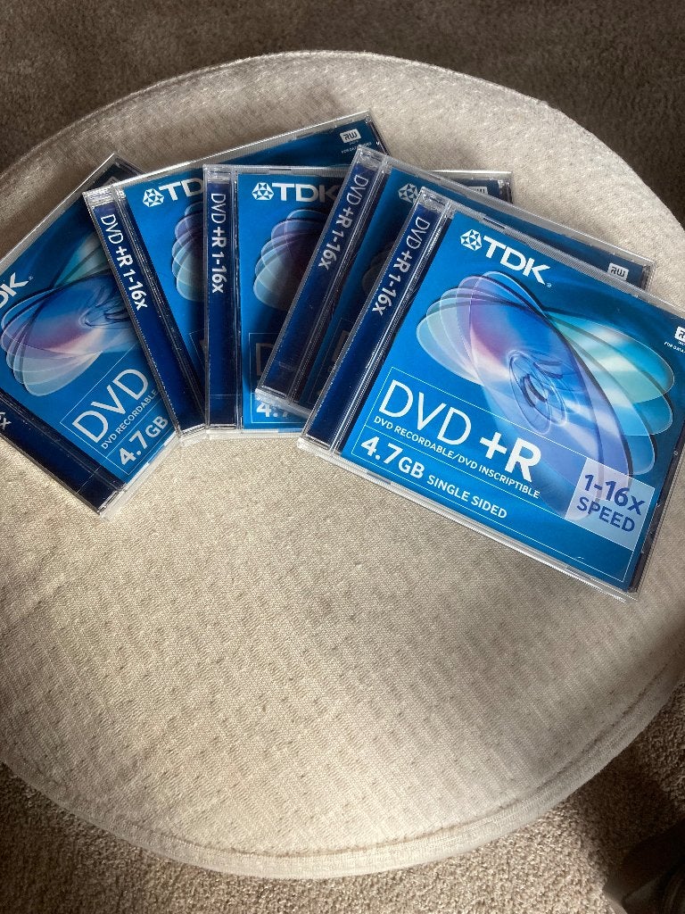 5x TDK DVD R+ 4,7 recordable 1-16x speed, Computers en Software, Beschrijfbare discs, Ophalen of Verzenden, Nieuw, Dvd, TDK