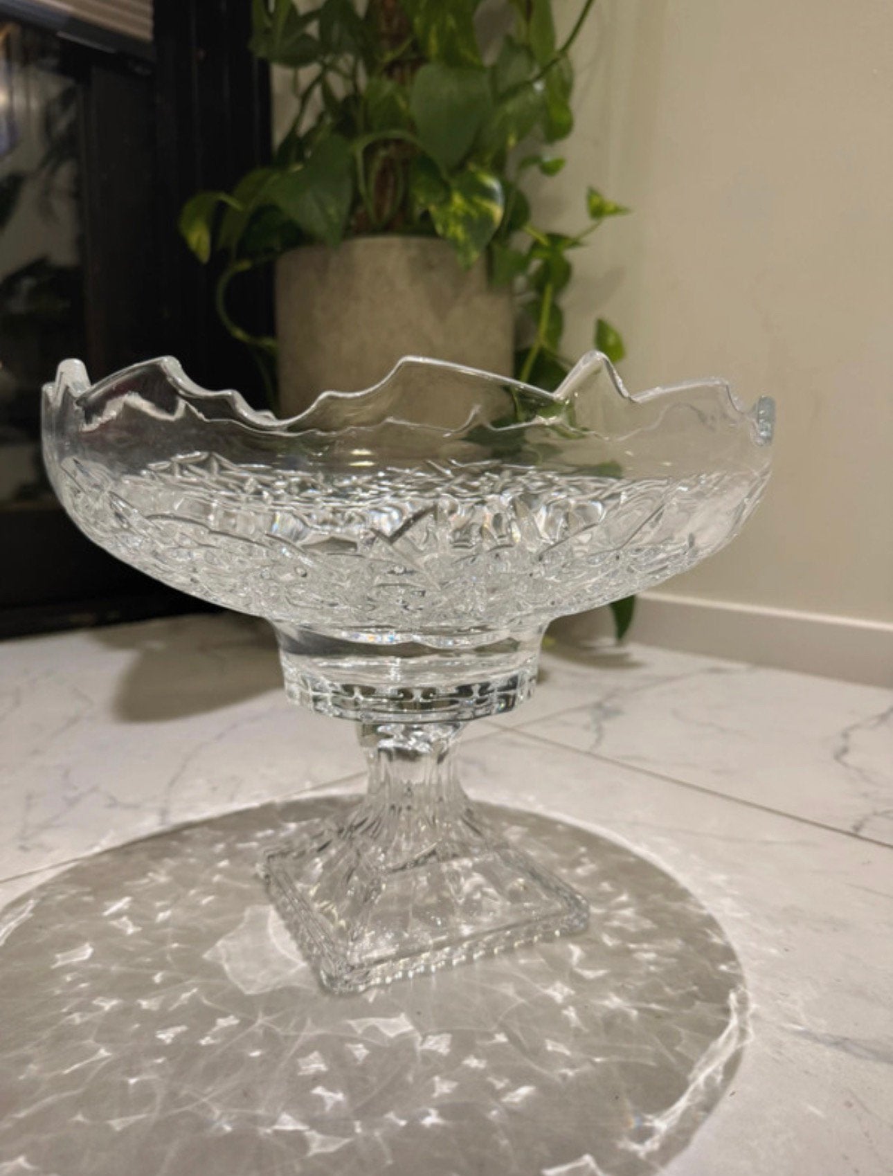Serveerschaal Glas, Ophalen of Verzenden, Zo goed als nieuw