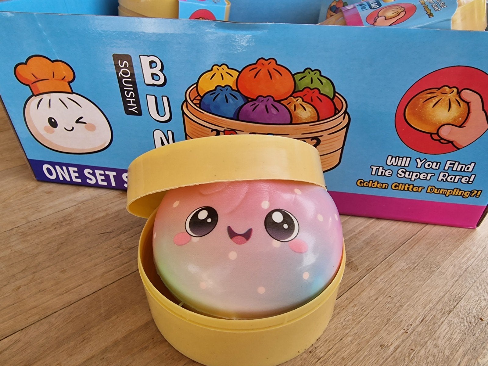 Squishy Bun Mystery Fidget Speelgoed - Rainbow Sugar Edition, Ophalen, Nieuw, Jongen of Meisje