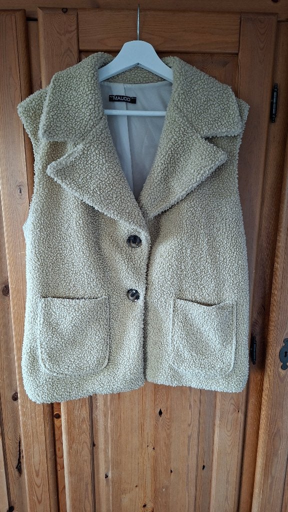 Teddy Gilet, Kleding | Dames, Maat 38/40 (M), Beige, Ophalen of Verzenden, MAUDD