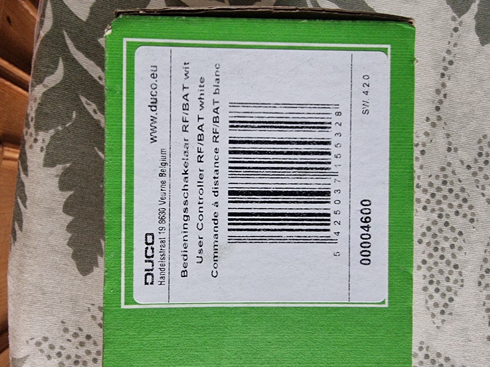 Duco Bedieningsschakelaar RF/BAT wit, Ophalen of Verzenden, Nieuw, Overige merken, Schakelaar