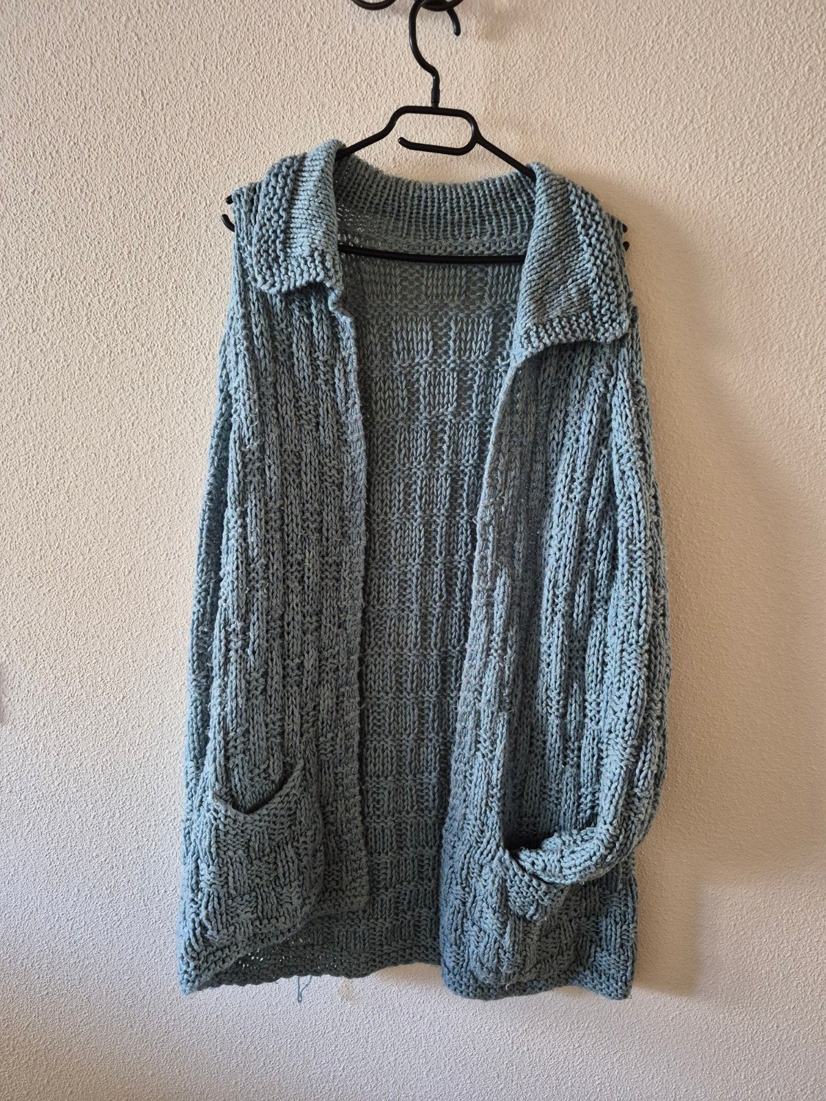 Gebreid vest - Maat M/L, Ophalen of Verzenden, Zo goed als nieuw, Maat 38/40 (M), Blauw