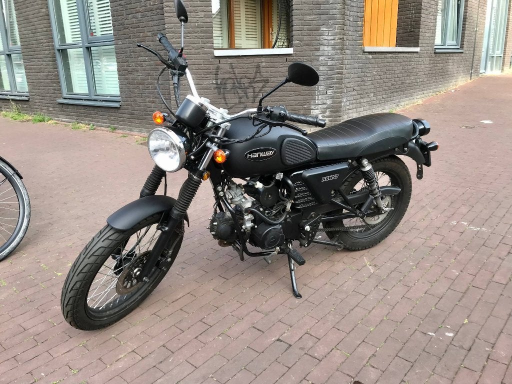 Nette Hanway Raw 50 schakelbrommer, Fietsen en Brommers, Scooters | Overige merken, Ophalen, Gebruikt, Maximaal 45 km/u, Agm