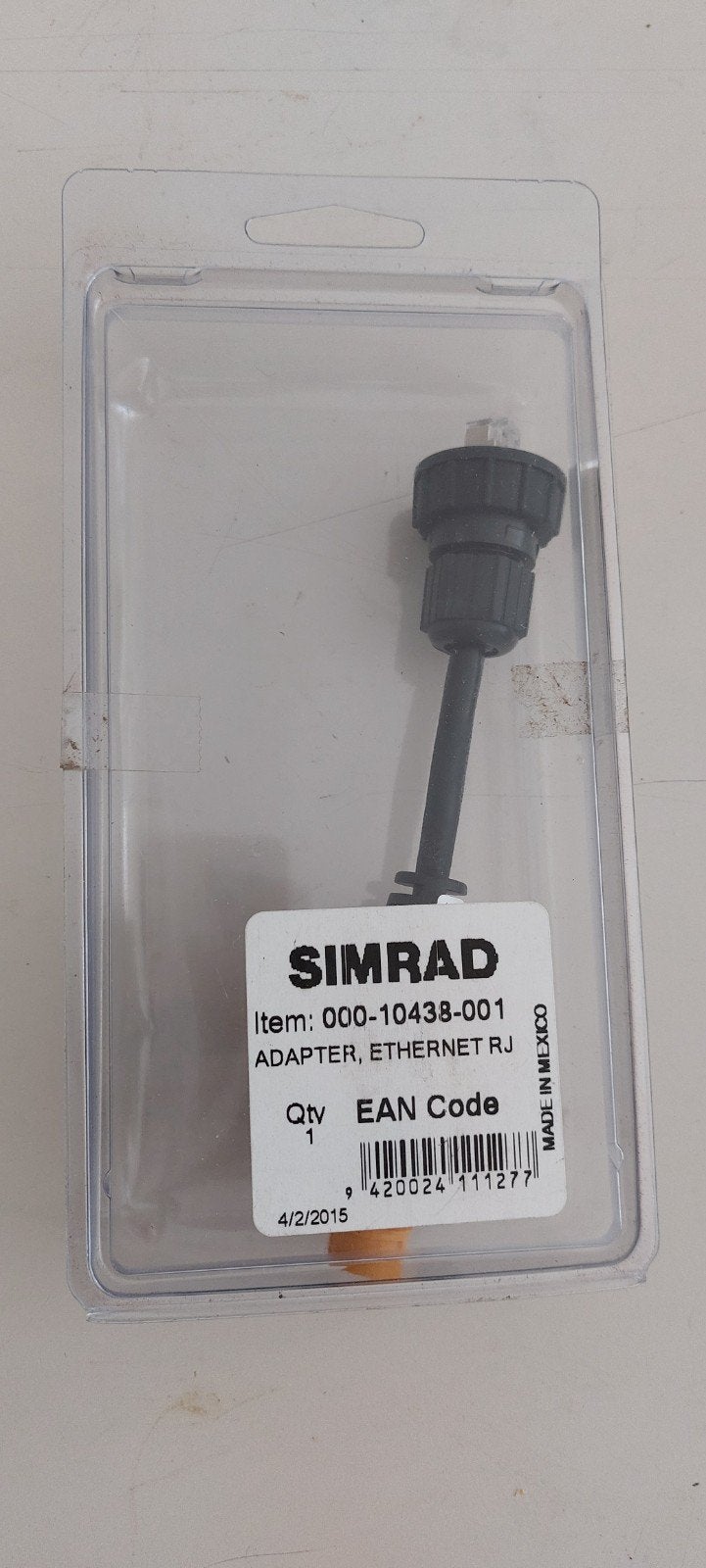 Simrad Navico Ethernet-adapter RJ45 M naar gele 5-pins F 0,2, Ophalen of Verzenden, Nieuw, Kaartplotter of Fish Finder