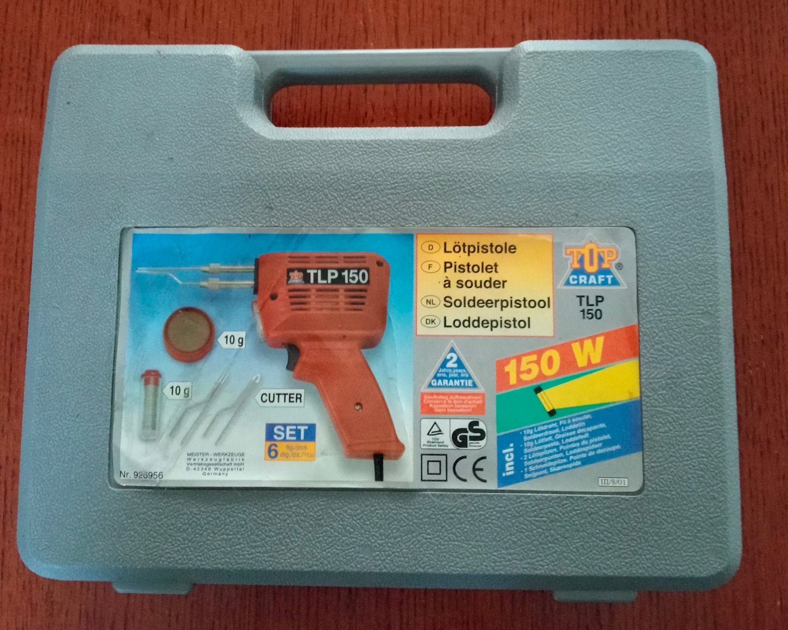 Top Craft TLP 150 Soldeerpistool 150W met opbergkoffer, Doe-het-zelf en Verbouw, Ophalen of Verzenden