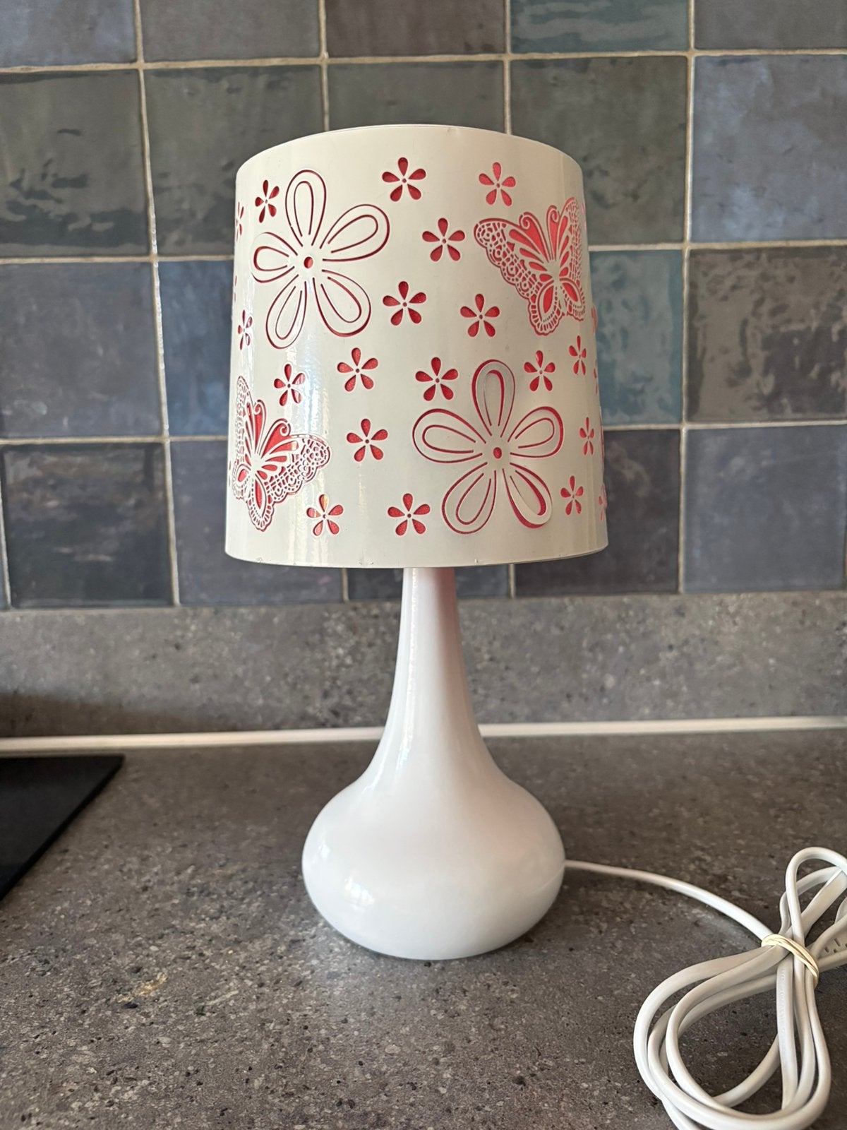 Roze touch lampje Nachtlampje, Huis en Inrichting, Touch bediening, Ophalen of Verzenden, Zo goed als nieuw, 31 cm