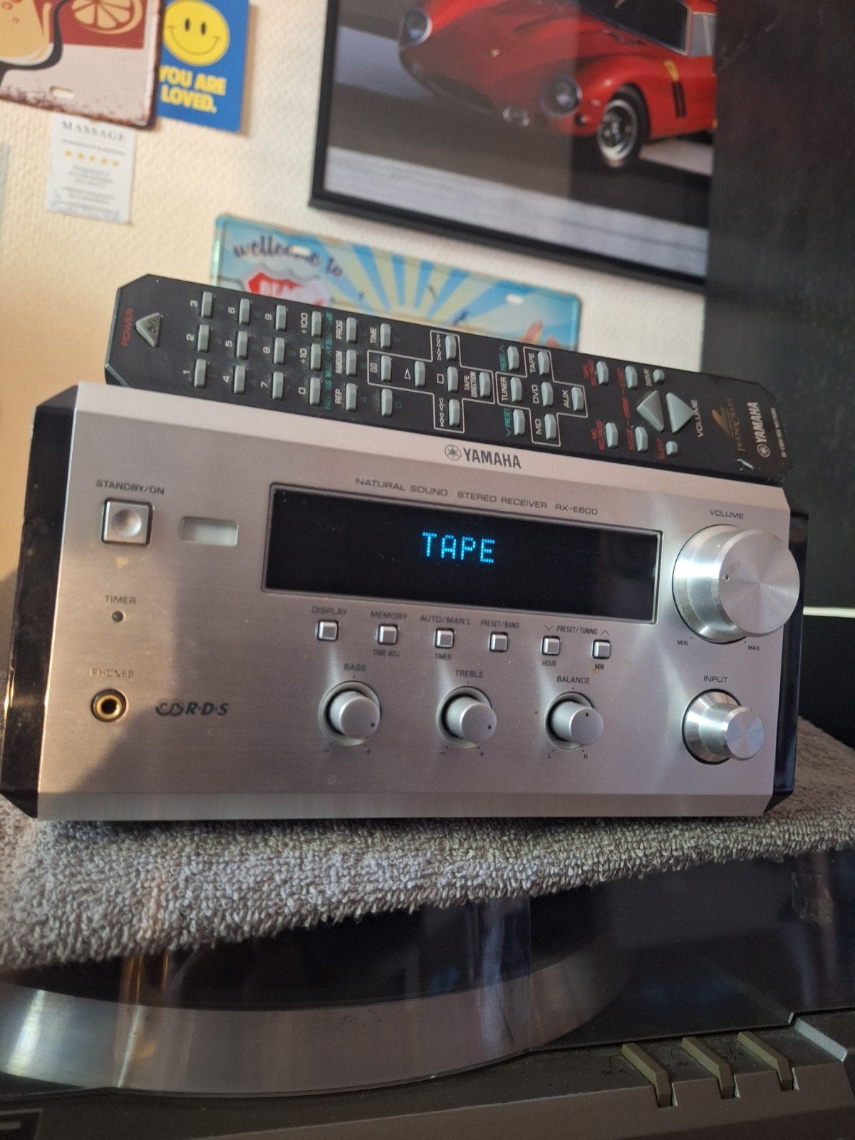 Stereo Reseiver Yamaha RX-E600, Ophalen of Verzenden, Zo goed als nieuw, Yamaha