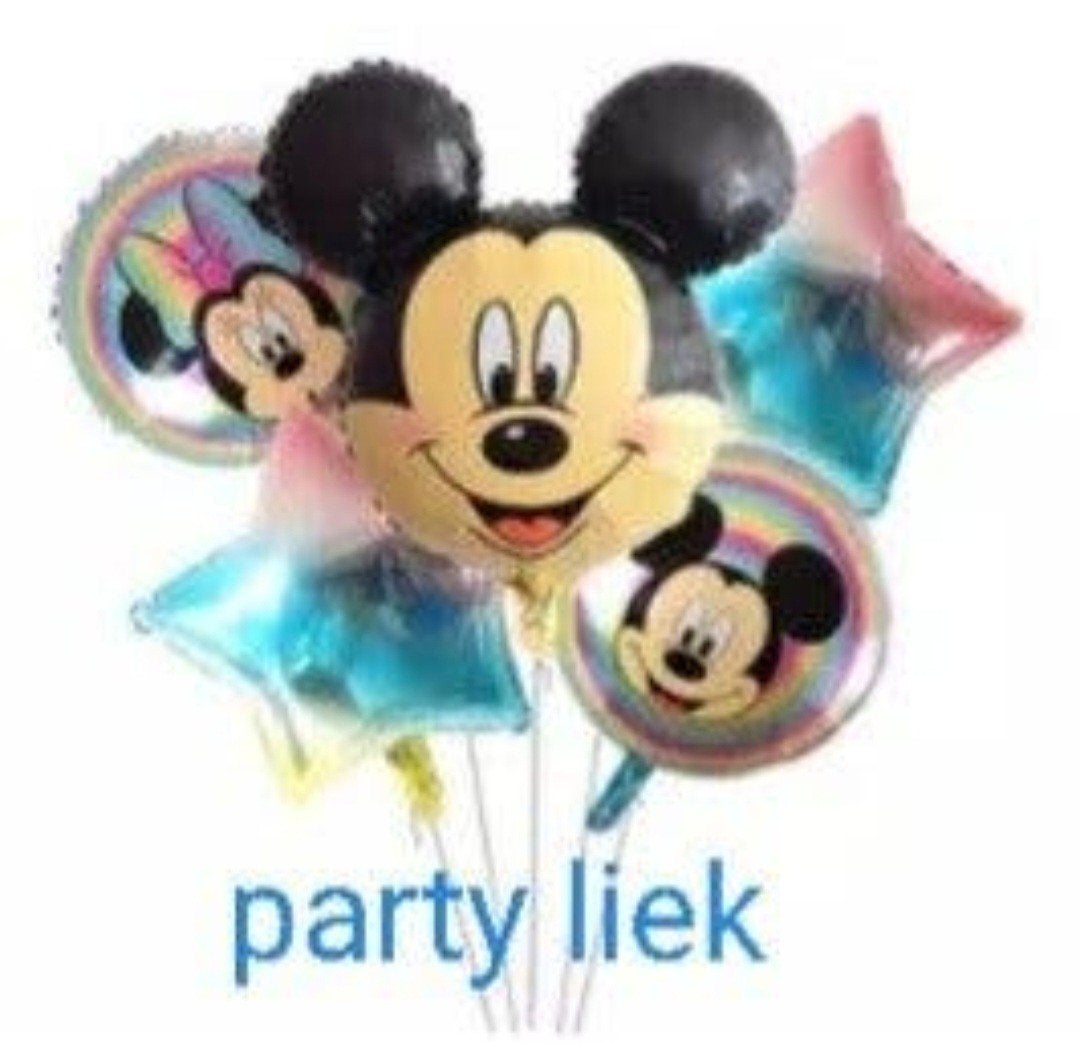 Mickey mouse ballonnen set nr M699, Ophalen of Verzenden, Nieuw, Versiering, Verjaardag