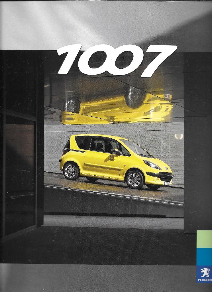 PEUGEOT 1007,  dealer-/persbrochure, Ophalen of Verzenden, Zo goed als nieuw, Peugeot