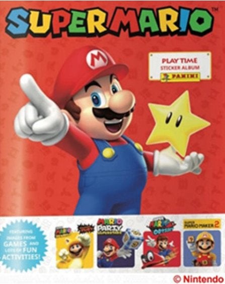 Panini Super Mario Play Time stickervel, Ophalen, Nieuw, Strip of Tekenfilm