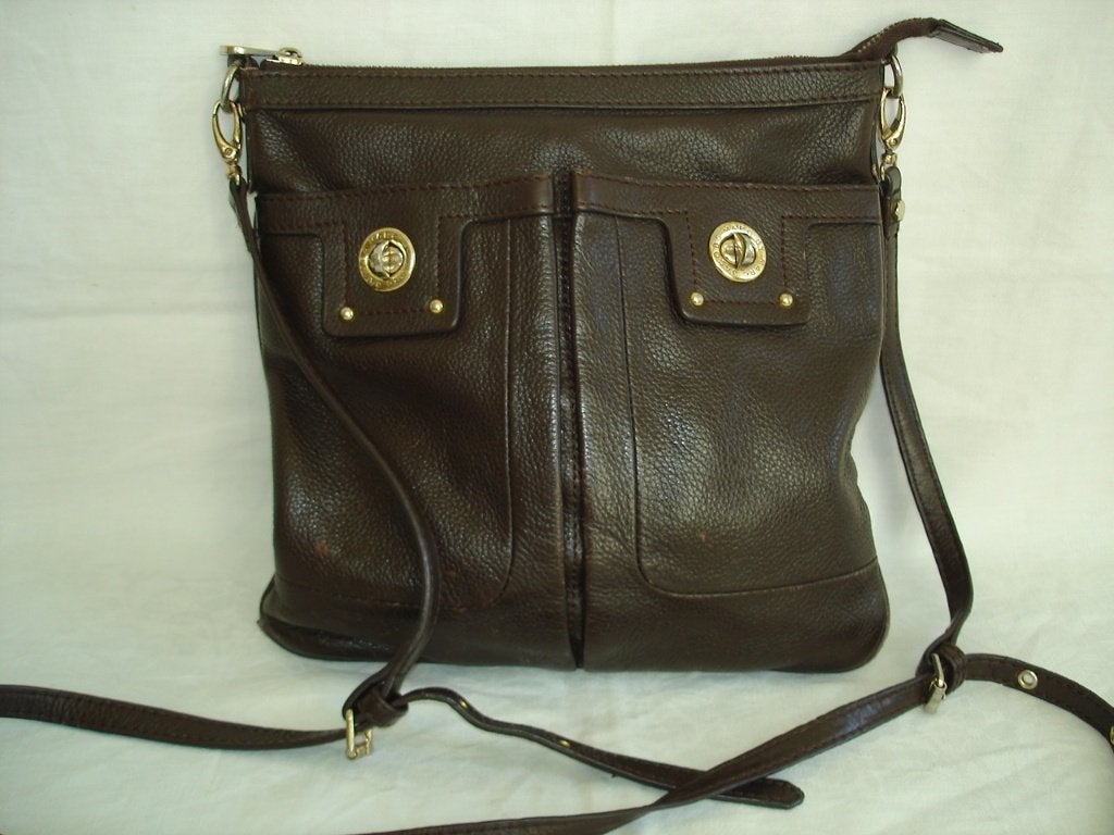 Marc by Marc Jacobs crossover tas bruin leer, Ophalen of Verzenden, Gebruikt, Bruin, Schoudertasje
