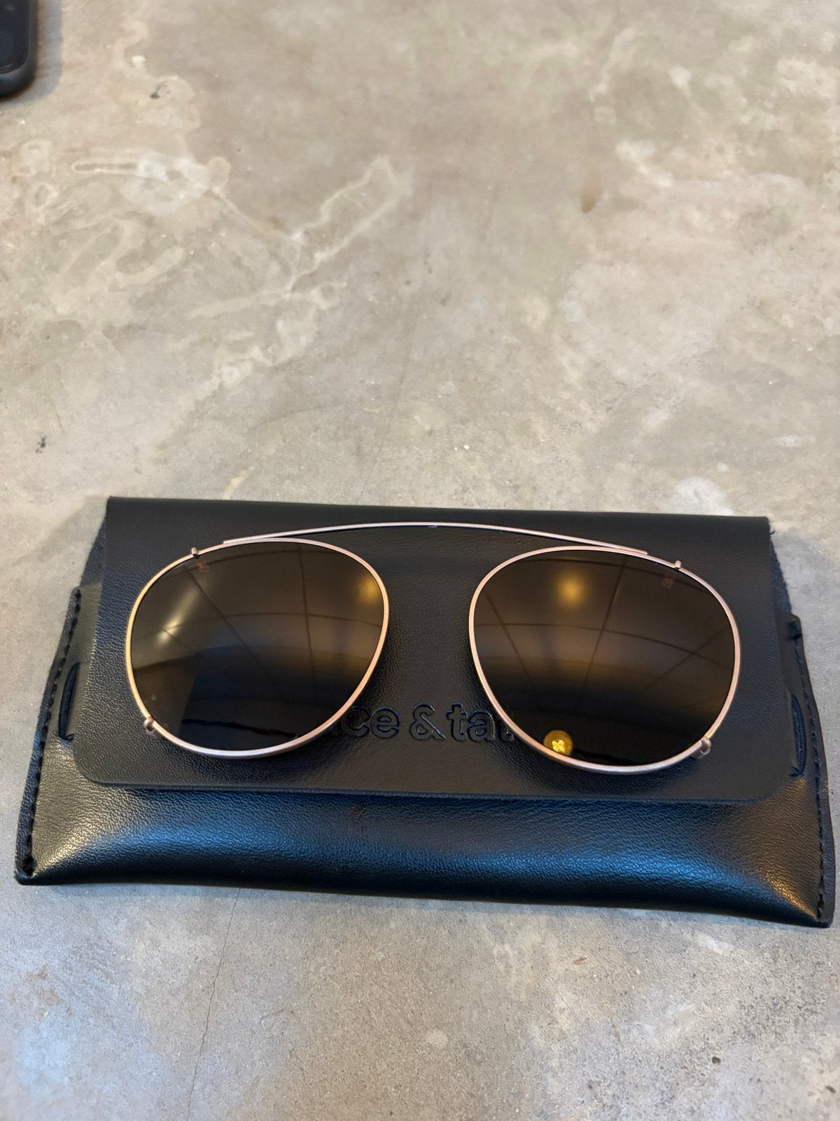 Ace & Tate Neil clip-on zonnebril Rose Gold, Overige merken, Zonnebril, Overige kleuren, Ophalen of Verzenden
