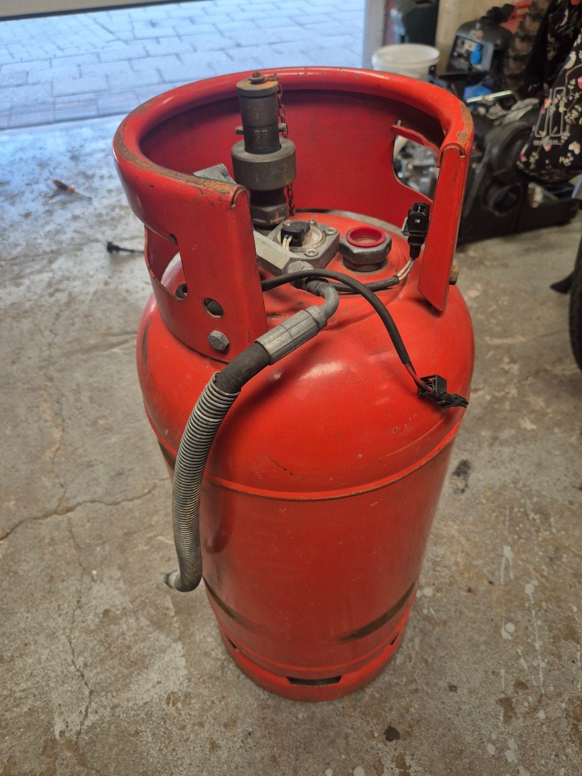 Dampgastank 36 liter voor camper ideaal om op lpg te stoken, Ophalen, Gebruikt
