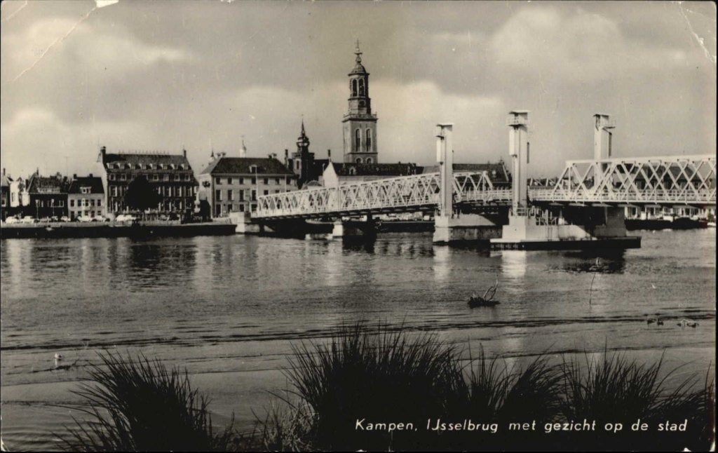 Kampen IJsselbrug met gezicht op stad 1967., Ophalen, 1960 tot 1980, Gelopen, Overijssel